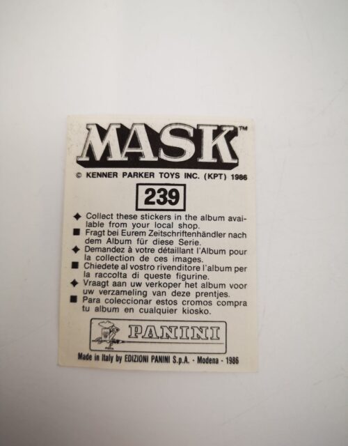 Mask Panini Sticker Europa Nr. 239 – Bild 2