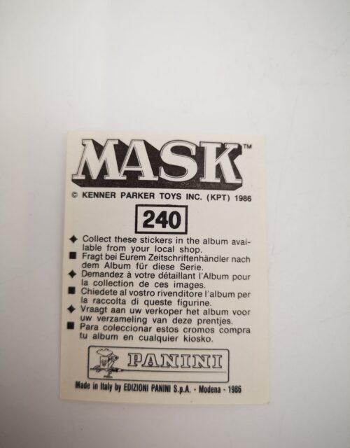 Mask Panini Sticker Europa Nr. 240 – Bild 2