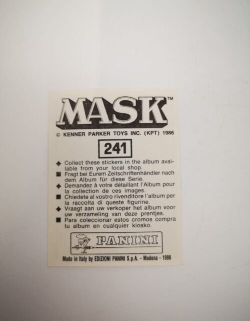 Mask Panini Sticker Europa Nr. 241 – Bild 2