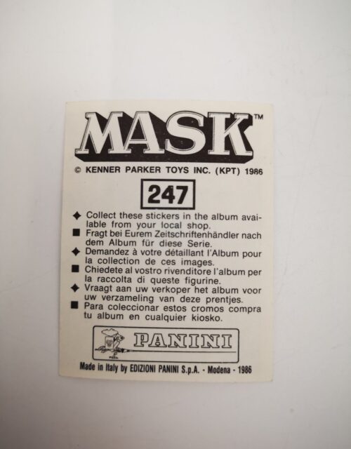 Mask Panini Sticker Europa Nr. 247 – Bild 2