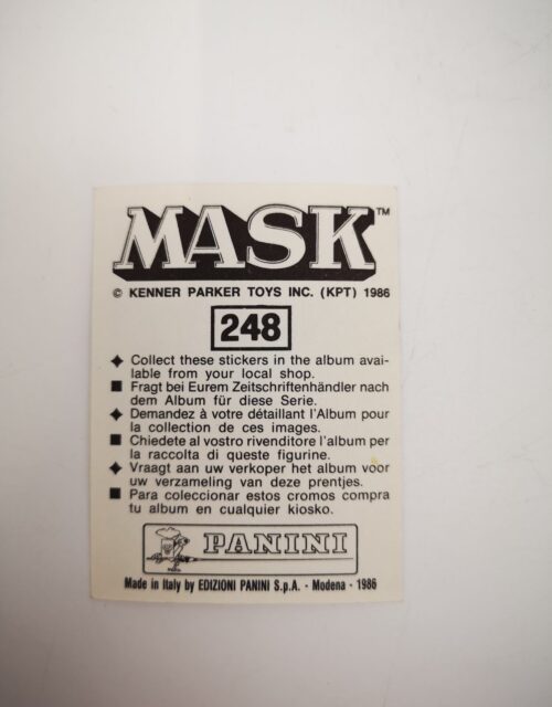 Mask Panini Sticker Europa Nr. 248 – Bild 2