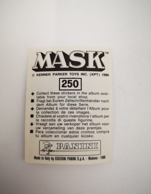 Mask Panini Sticker Europa Nr. 250 – Bild 2