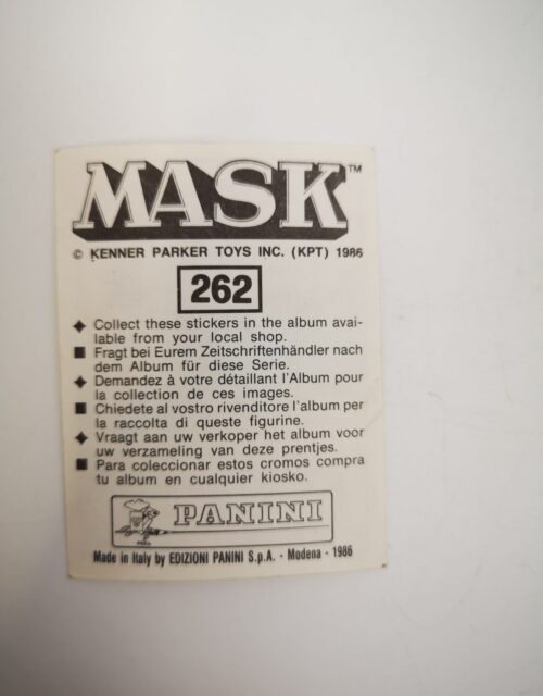 Mask Panini Sticker Europa Nr. 262 – Bild 2