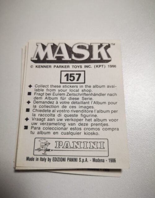 Mask Panini Sticker Europa Nr. 157 – Bild 2