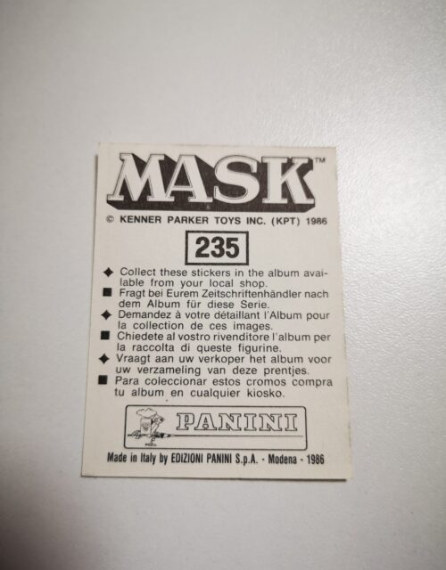 Mask Panini Sticker Europa Nr. 235 – Bild 2