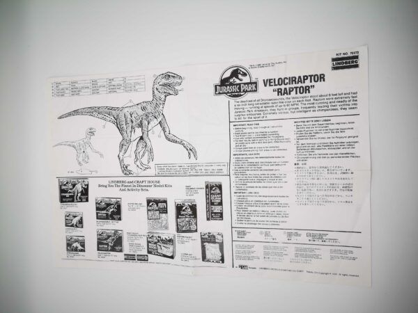 Jurassic Park / Velociraptor Anleitung