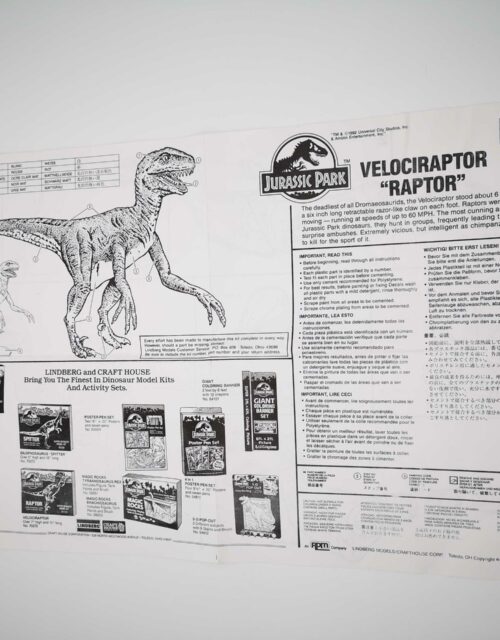 Jurassic Park / Velociraptor Anleitung