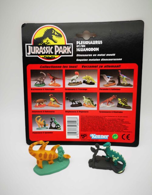 Jurassic Park / 2 Metall-Dinos + Cardback