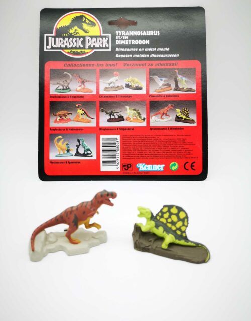 Jurassic Park / 2 Metall-Dinos + Cardback