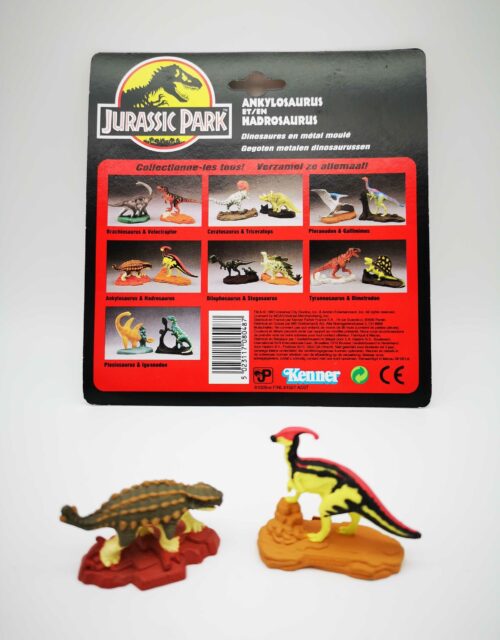 Jurassic Park / 2 Metall-Dinos + Cardback