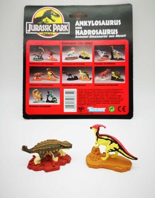Jurassic Park / 2 Metall-Dinos + Cardback