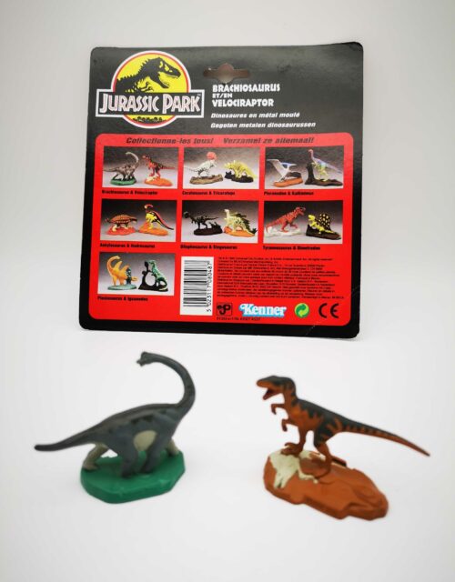 Jurassic Park / 2 Metall-Dinos + Cardback