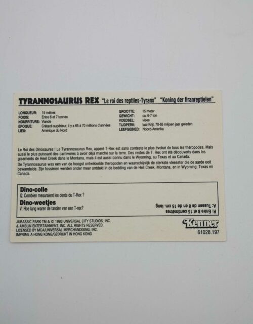 Jurassic Park / Sammelkarte Nr. 27 (Französisch) – Bild 2