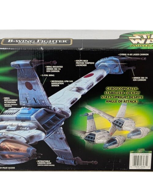 Star Wars / Power of the Jedi B-Wing Fighter Neu 100% komplett – Bild 5